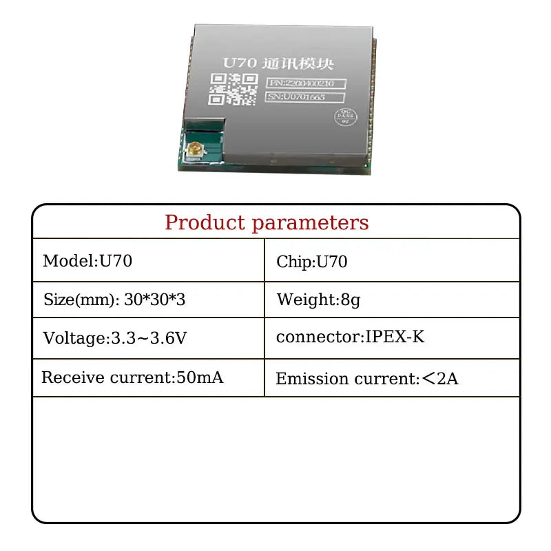 GPS Car Monitoring Navigation Communication Module U70 Navigation High Precision Vehicle Positioning Directional GNSS Receiver