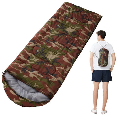 Single Person Emergency Sleeping Bag Adults Thickened Warm Portable Outdoor Camping Equipment Spring Autumn