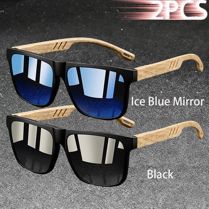 Fashion Vintage Square Square Frame Sunglasses Men Women Fishing Driving Man Luxury Brand Designer Sun Glasses  Eyewear