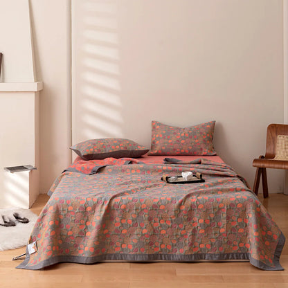 Decorative Bed Cover Blanket Ethnic Cotton Gauze Bedroom Bedspread On The Bed Double Quilts King Size Bed Comforters 220*240cm