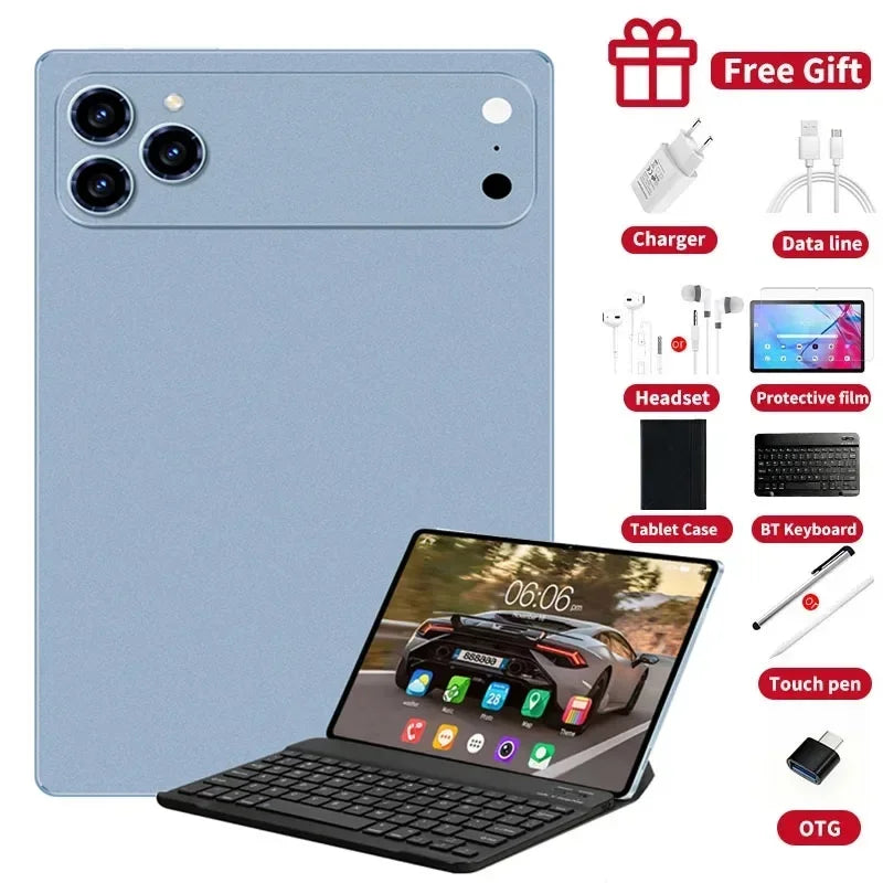 2026 Pad 17 Pro Max Tablet PC 11 Inch 24GB 2T Android16 Snapdrago 8gen3 5G Dual SIM Call WIFI 20000mAh Tablet Face Recognition