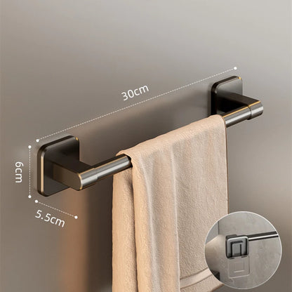 Bathroom Towel Holder Slipper Rack Holder Without Drilling Wall Mounted Towel Shelf   Towel Bar Kitchen Bathroom Accessories
