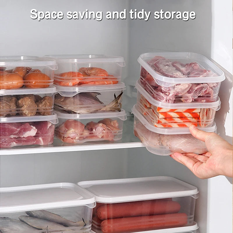 1 Set of 3 Food Storage Containers, Refrigerator Storage Boxes, Grain Storage Boxes, Plastic Sealed Boxes, Large, Medium, and Small Sizes, Lunch Box with Lid for Fruit Storage