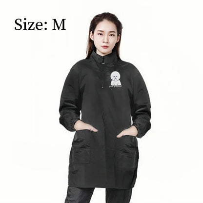 Long Style Pet Dog Grooming Clothing Pet Shop Groomer Uniform Waterproof Anti Hair Working Clothes Hair Salon Hairdresser's Robe