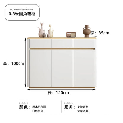 Entryway Organizer Shoe Rack Storage White Organised Living Room Cabinets Space Saving Articulos Para El Hogar Home Furniture