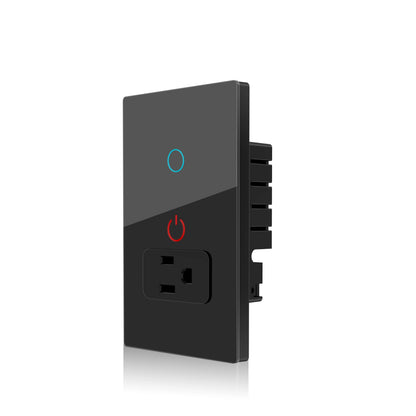 Melery Wifi Smart Tuya Light Switch Stairs Mexico US Wall Socket Plug Outlet Intelligent Glass Panel Remote Alexa Google Home