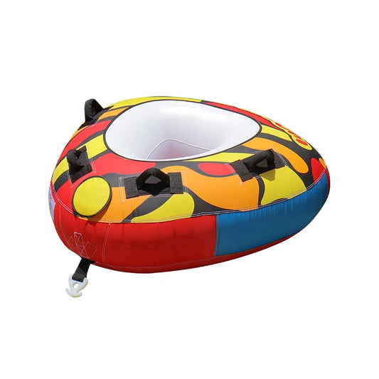 Towable Water Tubes, 1 Person Boat  Inflatable Tube Towable for Water Sports, Nylon Cover Inflatable Tube for Boat to Pull