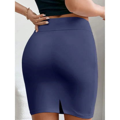 Women's Skirts Everyday Commuter Solid Colour Halter Skirts Trendy Wear Essentials For Office Daily Commuter Wear