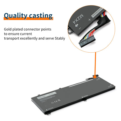 H5H20 Laptop Battery for Dell XPS 15 9550 9560 9570 9590 Precision 5510 5520 5530 5540 Inspiron 7501 7590 7591 Series