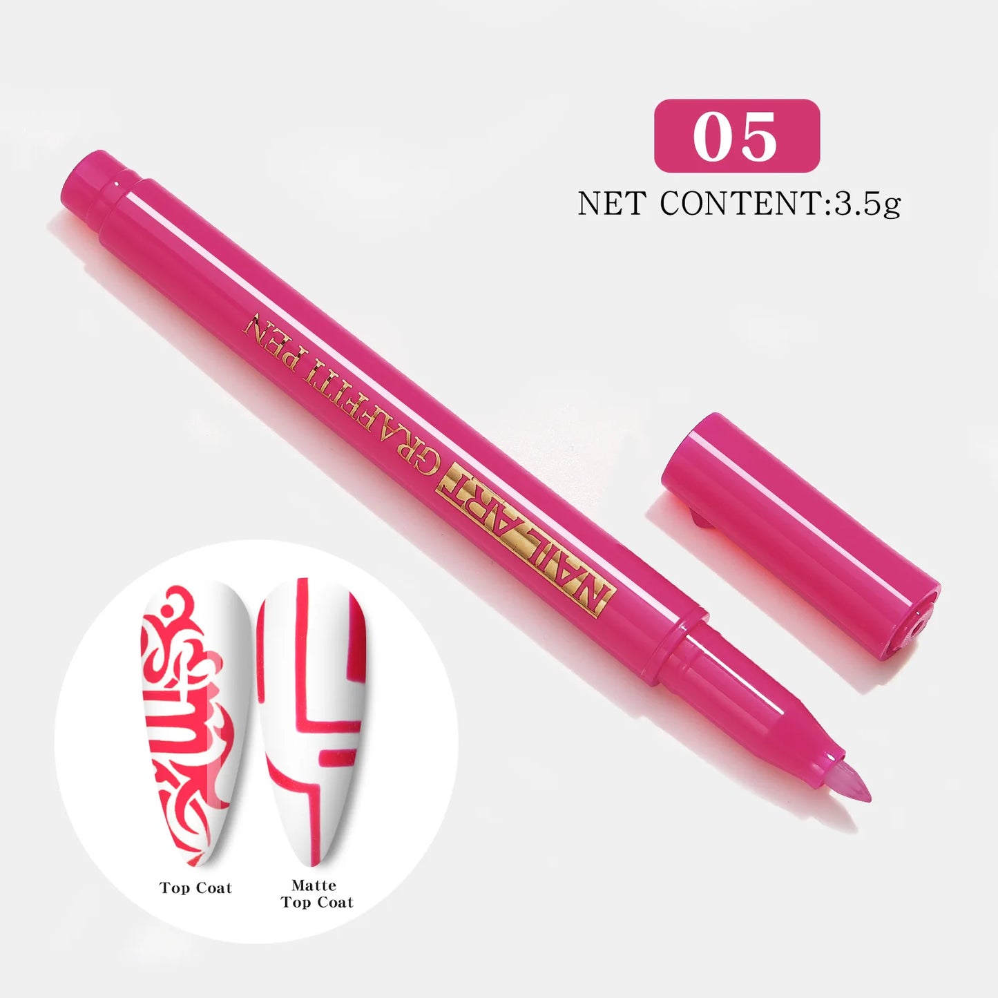 Nail Art Drawing Graffiti Pen, Liner Brush, 3D Abstract, DIY Flower Pattern, Beauty Manicure Tools