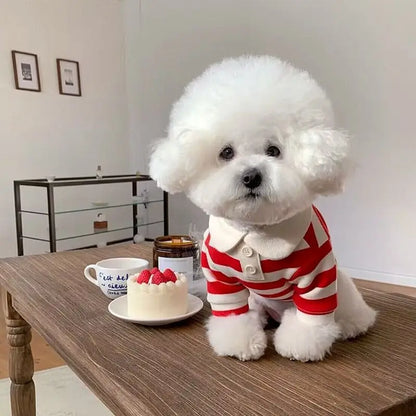 Fashion Pet Dog Striped Shirt Summer Puppy Clothes Cute Cat Vest Breathable Dog Thin Shirt Pet Kitten Clothing Chihuahua Clothes