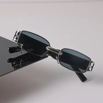 Sexy Square Sunglasses Women Men Black Sun Glasses Retro Designer Eyewear Luxury Small Frame Mirror Metal Brand