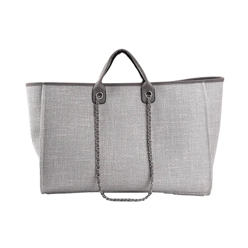 2025 Female Large Capacity New European American Bucket Bag Handheld Single Shoulder Diagonal Cross Chain Tote Bag