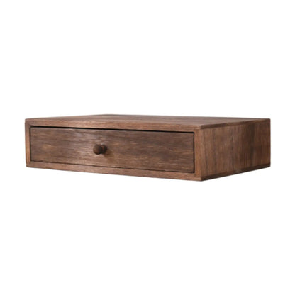 Wood Desktop Organizer Office Supplies Organizer with Drawer Versatile Cosmetic