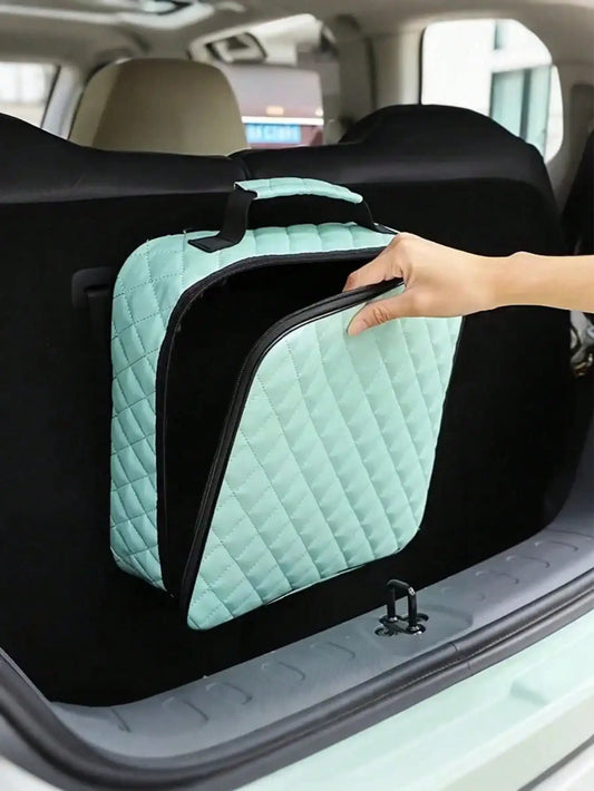 Large Car Trunk Organizer, Waterproof & Wear-resistant, For EV Chargers, Cables, Tools & Camping Gear, Car Interior Accessory