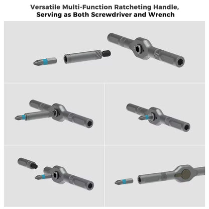Ratchet Screwdriver Kit 42 in 1 Assembled Handle Multi-purpose Ratchet Wrench Screwdriver Magnetic Bits Tool Set DIY Repair Tool