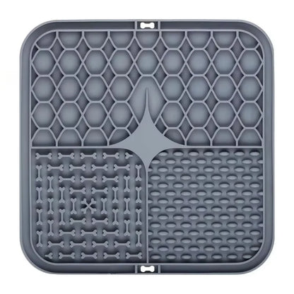 Pet Lick Silicone Mat Dogs Pet Slow Food Plate for Dog Bathing Distraction Silicone Dog Sucker Food Training Dog Feeder Supplies