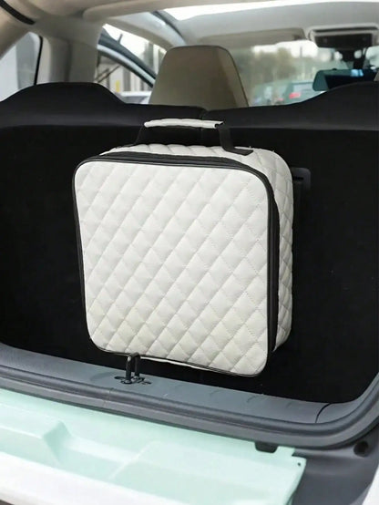 Large Car Trunk Organizer, Waterproof & Wear-resistant, For EV Chargers, Cables, Tools & Camping Gear, Car Interior Accessory