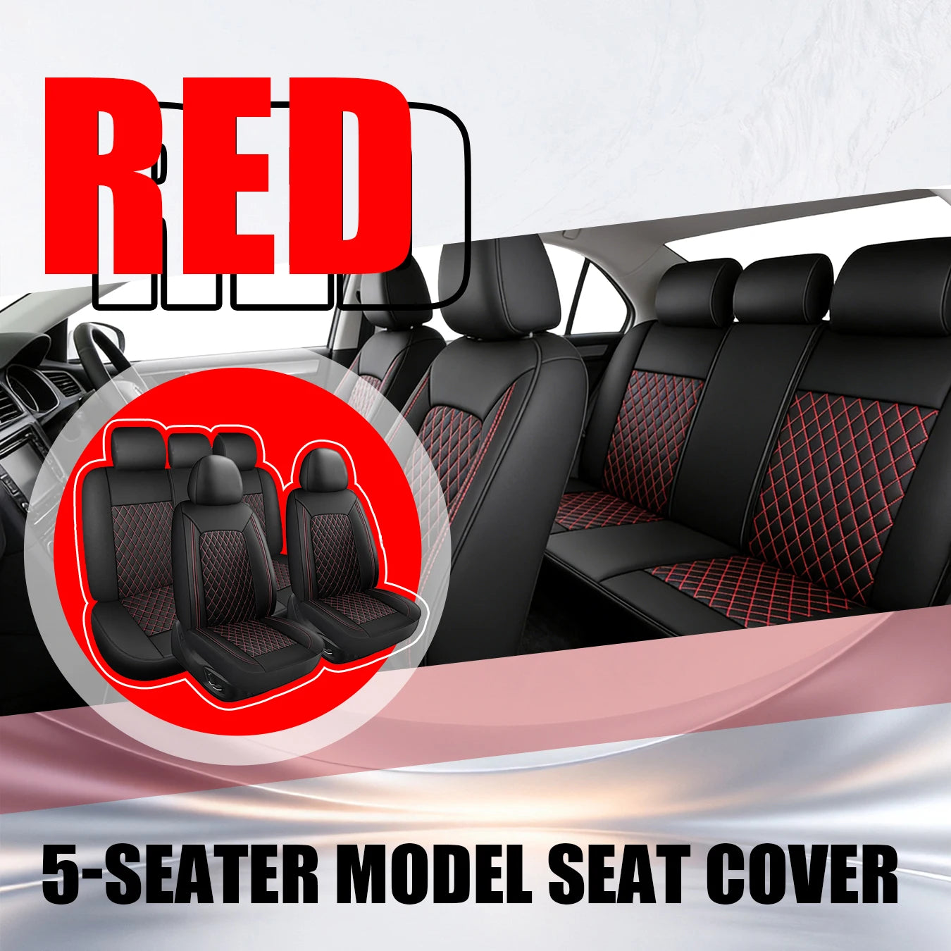 5-seater car seat covers For iCAR Fully enclosed protective seat, suitable for all seasons, durable and easy to clean