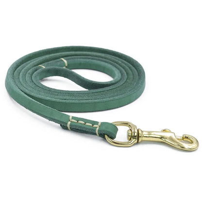 SYDZSW Pet Supplies Genuine Leather Dog Leash Wholesale Grade Copper Hook Large Dog Leash Labrador Shepherd Dog Products 0.8cm