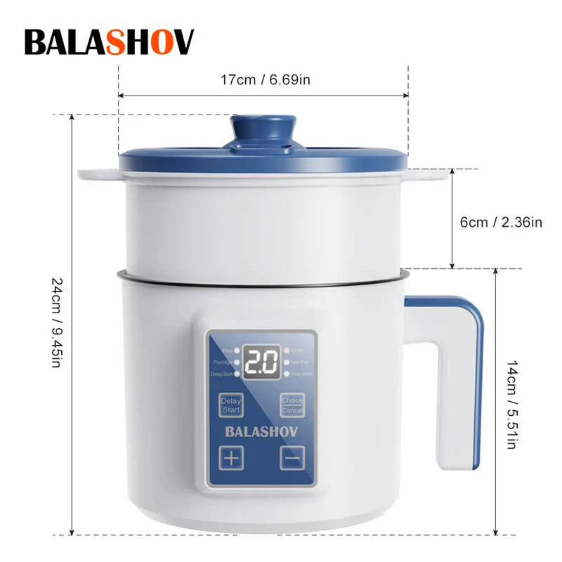 Electric Rice Cooker Single Double Layer Intelligent Automatic Home Mini  Kitchen Cooker 220V/EU Plug MultiCooker Steamed Rice P