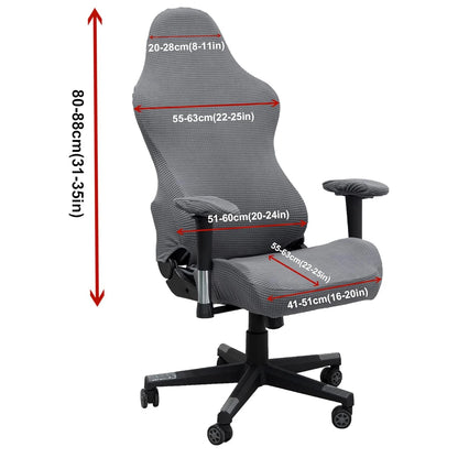 Thick Jacquard Office Computer Game Chair Slipcovers Stretchy  Reclining Racing Gaming Chair Cover Protector With Armrest Cover