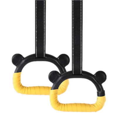 Gymnastics Rings Kid Sport Toy Non-Slip Gym Rings With Swing Adjustable Straps Pull-up Workout Gymnastics Fitness Equipment Toy