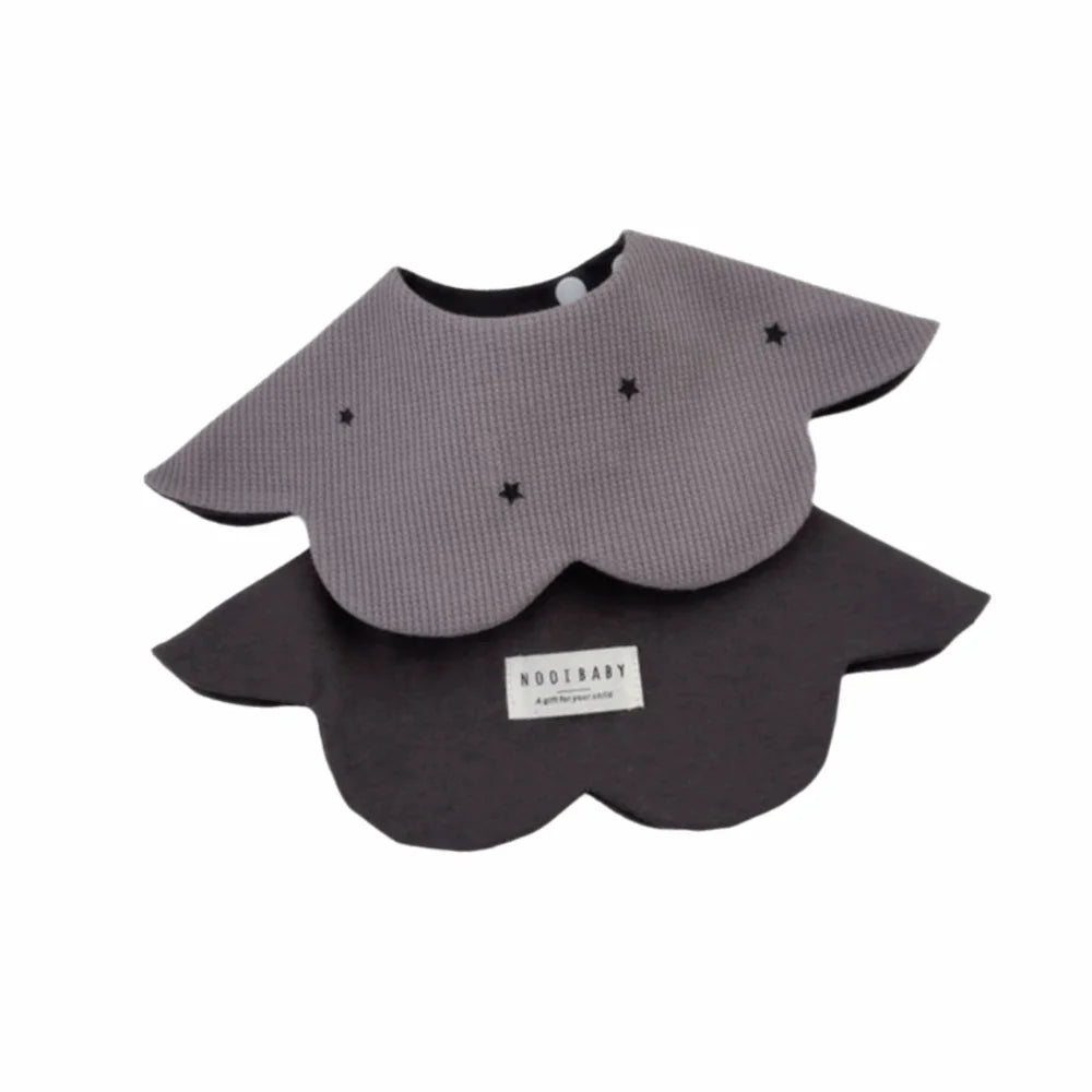 Comfortable Cartoon Baby Feeding Bib Cotton Two-sided Usable Cute Saliva Towel Washable Skin-friendly Teething Bib Newborn Care