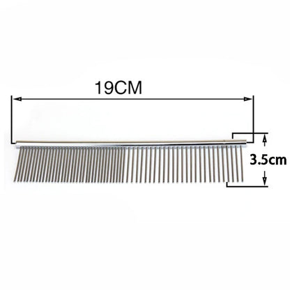 Puppy Grooming Comb Groomer For Dog stainless steel Groomer Pets Combs Hairbrush Cat Dog Grooming Combs Dog Hair Care