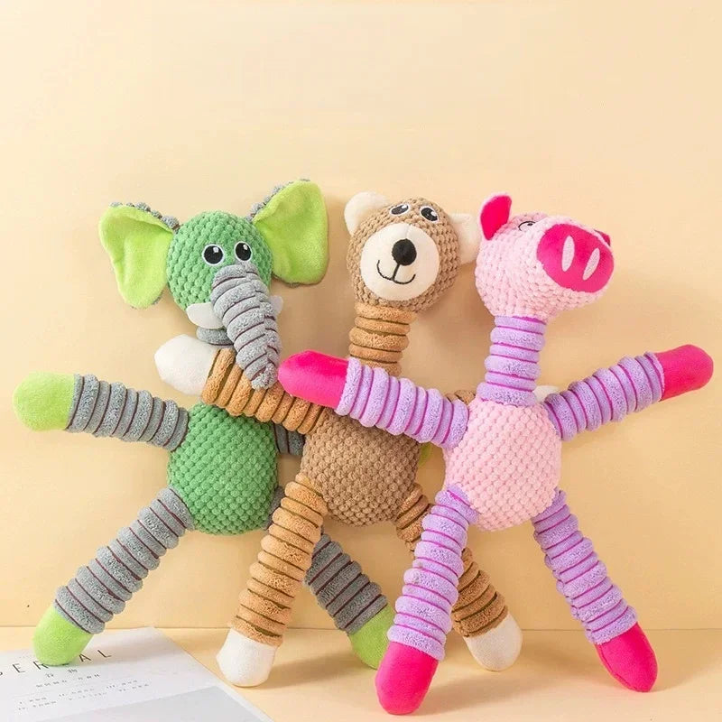 Plush Dog Toy Cute Stuffed Animal Toy for Small Medium Dogs Teething Chew Toy for Puppy Interactive Playmate Reduces Anxiety