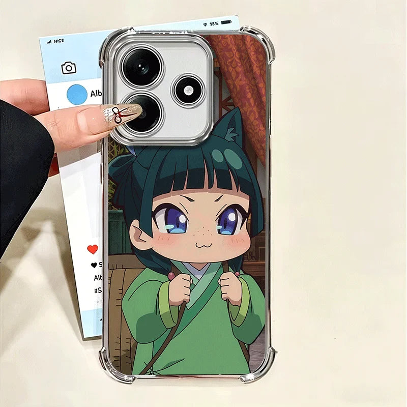 A-Apothecary D-Diaries Cute Plating Phone Case For Xiaomi Poco X6 X7 X8 Pro Max X5 X3 M8 M7 M5S Redmi 15C 15 14C 13C 17T 15T 14T