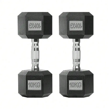 Hex dumbbells, 2.5-25 kg dumbbells,non-slip coating, ergonomic handle, solid iron dumbbell set, strength training,home gym