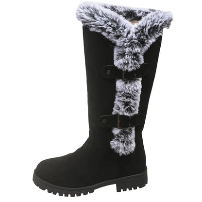Women'S Boots Autumn Winter Solid Color Fashion High Quality Boots Round Toe Thick Bottom Boots Comfortable Outdoor Casual Boots