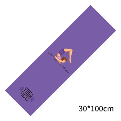 Yoga Cooling Sports Printed Towel 30*100cm Yoga Mat Cover Non-slip Gym Fitness Microfibre Travel Quick Drying Mat Pilates Gift