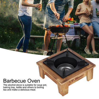 Barbecue Oven Furnace Portable Oven Portable Barbecue Alcohol Oven Stove Furnace Kitchenware Cooking Utensil for Outdoor Picnic