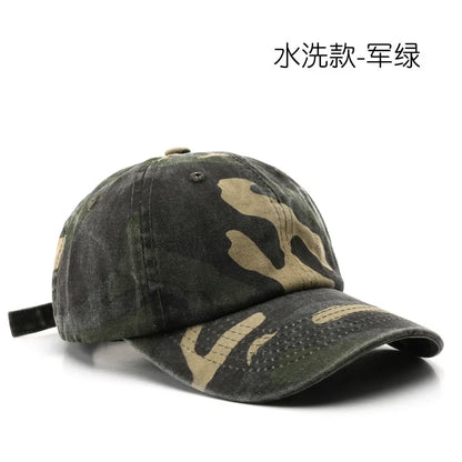Japanese Style Street Tide Brand Soft Top Camouflage Baseball Cap Female Face Little Wild Peaked Cap