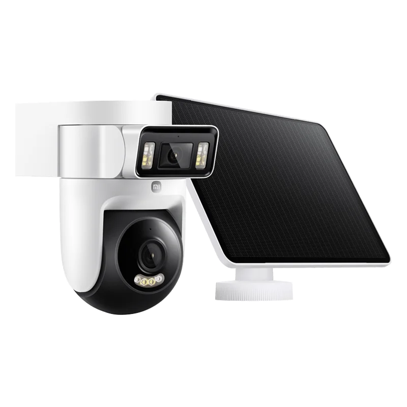Xiaomi Smart Solar Camera 4 Pro 4G Dual Lens 5MP Solar Powered Outdoor Wireless Security Camera Two-way Audio Surveillance Cam