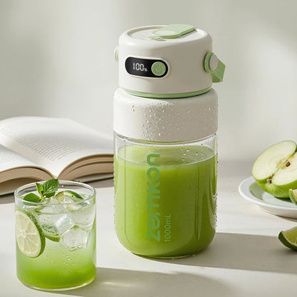 1000ML Portable Blender USB Electric Juicer Fruit Mixers Fruit Home Smoothies Mixer Multifunctional Juice Maker Machine Blender