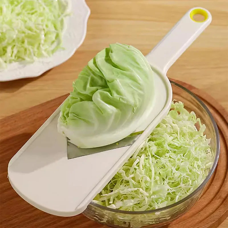 Cabbage Slicer Handheld Mandoline Slicer Stainless Steel Sauerkraut Coleslaw Cutter Vegetable Chopper Potato Chips Slicer JT580