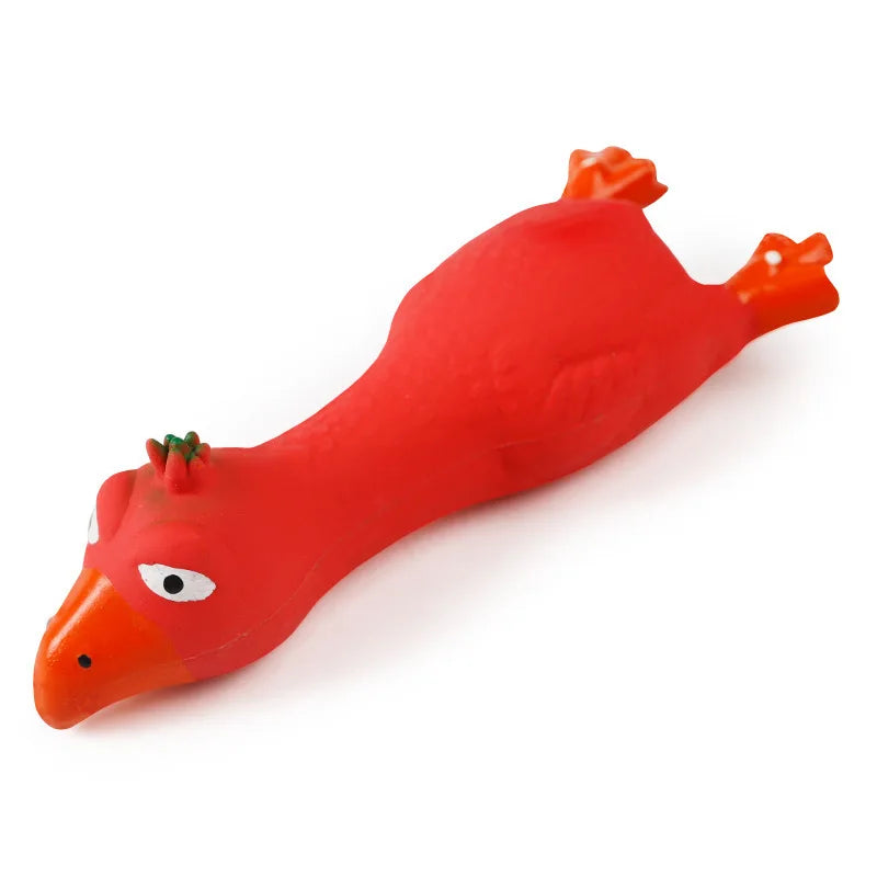 Dog Toys Make A Sound Cooing Chicken Dog Toy Durable Latex Chew for Small To Medium Breeds Interactive Play Pet Products Toy
