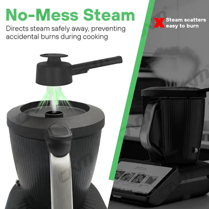 Steam Deflector for Thermomix TM7, Heat Resistant Kitchen Steam Diverter, Easy Install Cooking Accessory