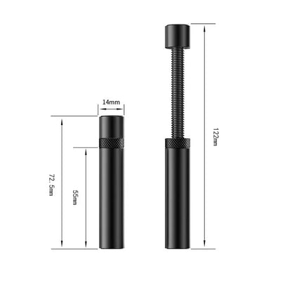 UPSIREN all-aluminum telescopic chassis graphics card bracket, anti-bending/anti-weight bracket (bottom magnetic suction)