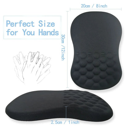 Ergonomic Wrist Support Mouse Pad - Non-Slip High-Elastic Memory Foam, Comfortable Durable Mat For PC/Laptop Home & Office