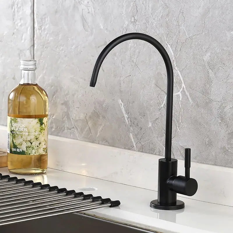 304 Stainless Steel Kitchen Filtered Faucet Direct Drinking Purifier Tap Single Cold Water Sink Faucet Home Water Filtration