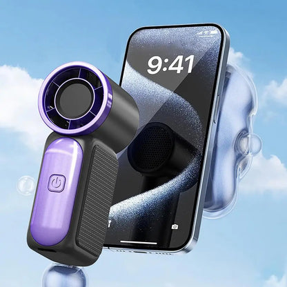 Handheld Fan Portable Mini Fan with Long-Lasting Battery USB Rechargeable Personal Fan for Outdoor Travel Powerful Airflow
