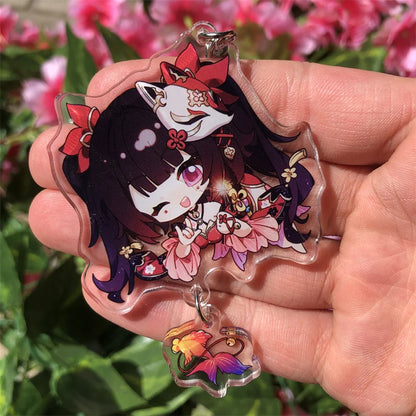 Honkai: Star Rail Kafka March 7th Dan Heng Clara Pom-Pom Cosplay COSTUME Keychain Accessories Key Chain Pendant Prop Xmas Gift