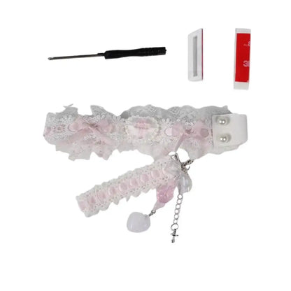 Lace Keyboard Ribbon with Snap-on Keyboard Hand-Decorated Keyboard Accessories for wootingATKDIY  Protect Keyboard Decoration