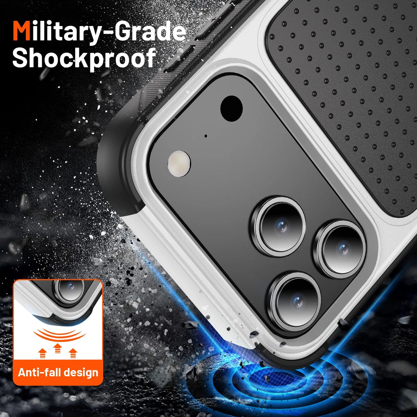 Protective Phone Case for Iphone 17 Pro Max Air 16 Plus 15 14 13 Pro Iphone17 Iphone16 Iphone15 Strong Hard Armor Cases