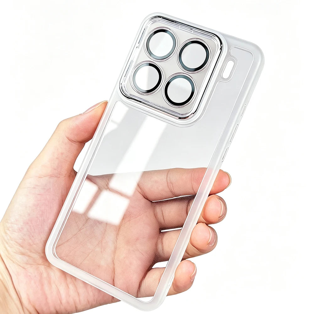 Shockproof Soft Clear Case For Xiaomi 17 17T 15 15T 14 14T 13 13T 12 12T 11T Pro Silicone Plain Matte Camera Cover Tpu Shell