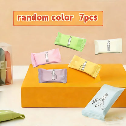 Colorful Compressed Disposable Towels - Portable And Thick Travel Towels, Versatile for Both Wet And Dry Use Suitable for Travel